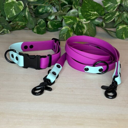 BioThane Hundehalsband Beereblaue Emscher Set 3